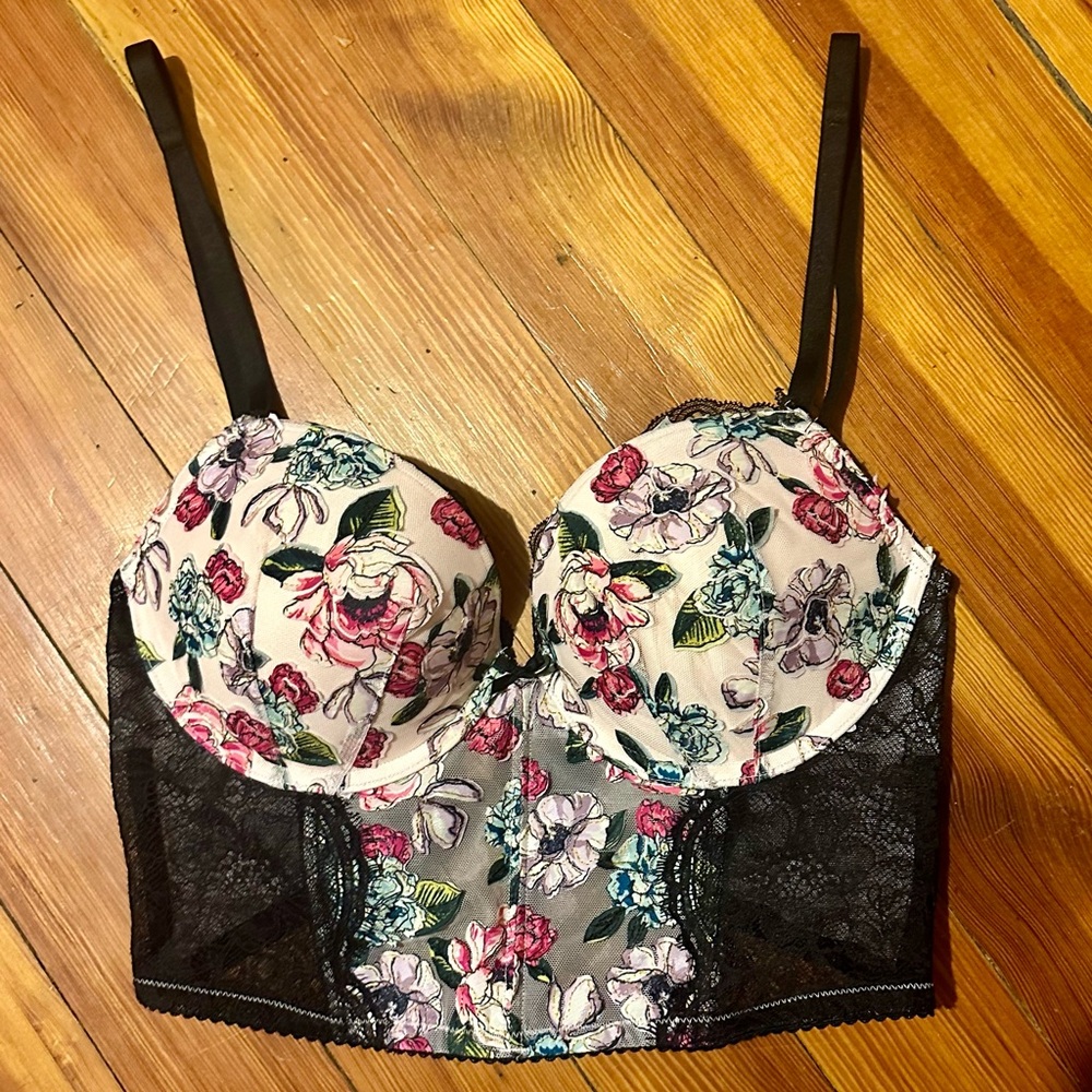 Victoria secret floral corset top